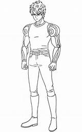 Genos Cyborg sketch template