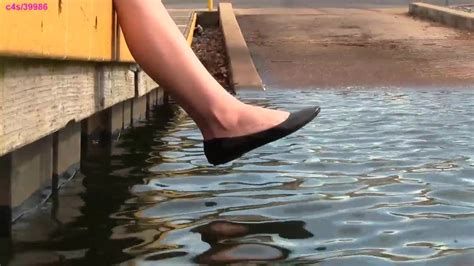 Crystal S Black Ballet Flats Shoeplay Barefoot Muddy De