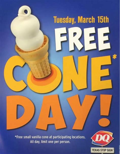cone day dairy queen today