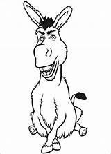 Shrek Donkey Coloring Pages Tattoos Disney sketch template