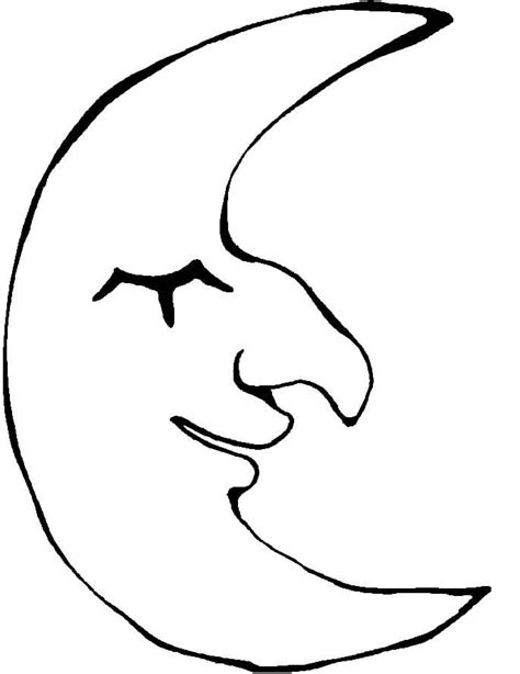 simple full moon coloring page  printable coloring pages  kids