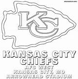 Coloring Pages Kansas Chiefs City Printable Nfl Logos Logo Football Comments Printabletemplates sketch template