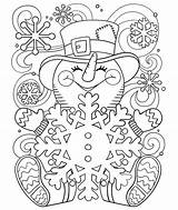 Coloring Crayola Snowman Happy Pages Little Print sketch template