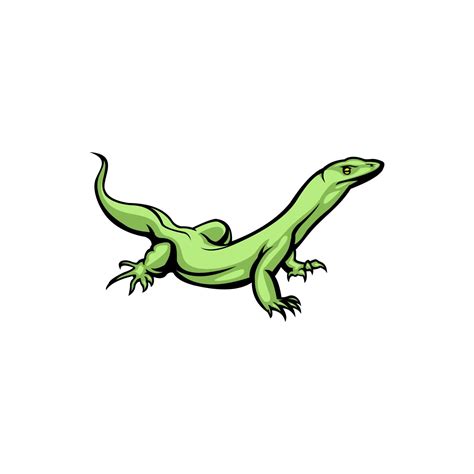 goanna reptile animal vector logo  vector art  vecteezy