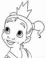 Tiana Coloring Pages Princess Disney Baby Printable Little Frog Girls Colouring Kids Color Characters Print Sheets Prince Cute Divyajanani Azcoloring sketch template