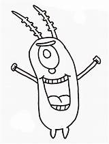 Spongebob Plankton Coloring Squarepants Clipart Drawing Pages Clip Drawings Sketch Color Easy Cliparts Sponge Printable Print Kids Library Netart Getdrawings sketch template