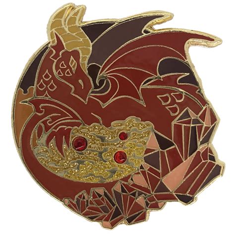 dragon enamel pin