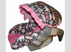 Infant Car Seat Cover Baby Car Seat Cover Pink by sassycovers