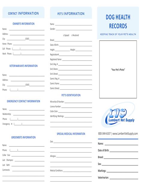 printable pet vaccination record fill  printable fillable