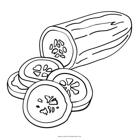 cucumber coloring page ultra coloring pages