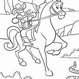 Cowboy Pages Coloring Printable sketch template