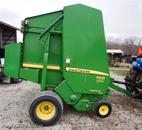 john deere  mega wide   baler  mapleton ks item dh sold purple wave