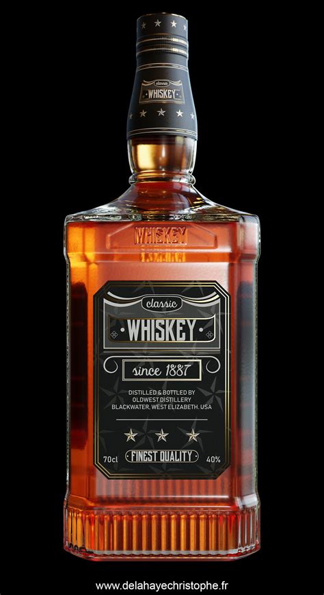 whiskey bottle dmodeling