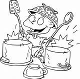 Rugrats Razmoket Phil Dil Toys Pans Drum Instead Coloriages sketch template