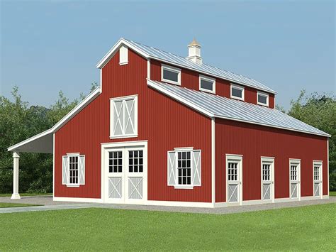 horse barn plans horse barn outbuilding plan