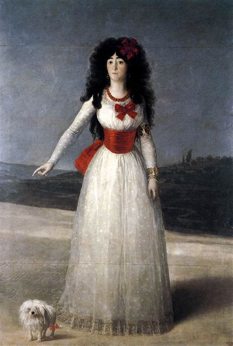 Duquesa De Alba La Duquesa Blanca 1795 Francisco De