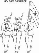 Coloring Armed Forces Pages Parade Army Printable Soldiers Getcolorings Getdrawings Color Choose Board Popular sketch template