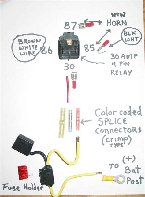 dual horn relay wiring diagram wiring diagram