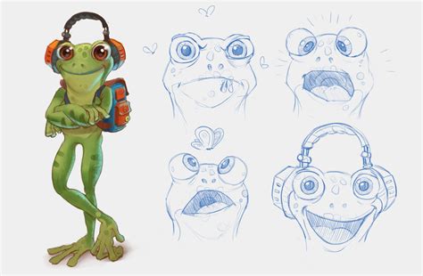 frog character roman dosyn  artstation  httpswwwartstationcom