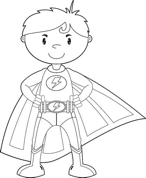 royalty  superhero outline clip art vector images illustrations