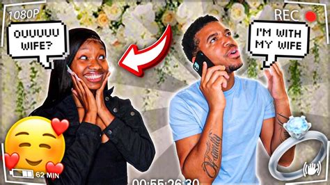 calling my girlfriend “my wife to see how she reacts cute reaction