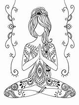 Pages Mandala Namaste Sketch Coloring Template Templates sketch template