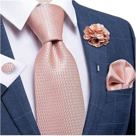 dibangu silk tie woven handkerchief mens necktie  lapel pin brooch