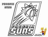 Coloring Pages Basketball Nba Lakers Suns Phoenix Logos Logo Clipart Boys Color Sheets Sheet Colour Players Library Kevin Garnett Dunking sketch template