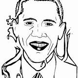 Barack Obama Coloring Amazing Yes sketch template