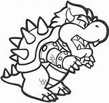 Bowser Coloring Boser sketch template