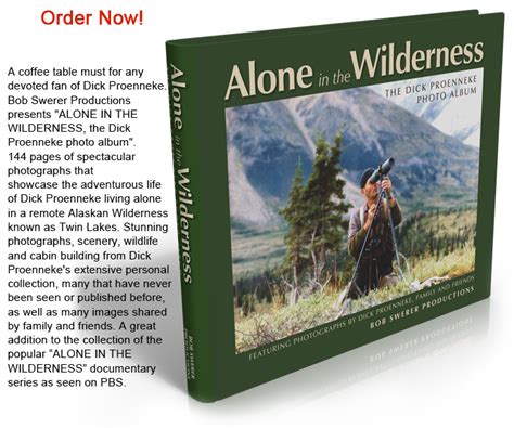 Alone In The Wilderness Dick Proenneke Photo Album For Sale
