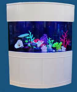  138, 155, 186, 200, 250, 440, 515 gal corner (1/4 cylinder) aquarium