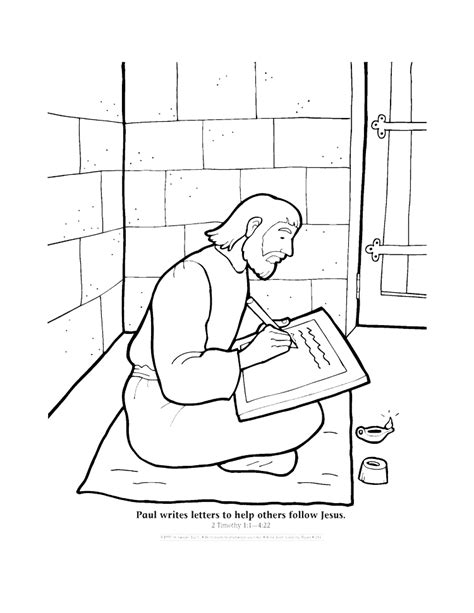 paul bible coloring pages