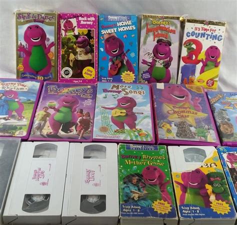 Barney Vhs Tapes Lot Of 16 Tapes Set Videos Friends 90s