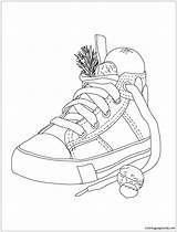 Christmas Pages Coloring Shoe Color sketch template