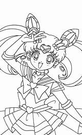 Sailor Moon Chibi Coloring Pages Printable Anime Mini Adult Drawing Manga Colour sketch template