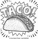 Taco Tacos sketch template