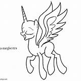 Alicorn Pages Pegasus sketch template