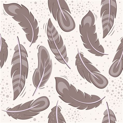 feather pattern background vector