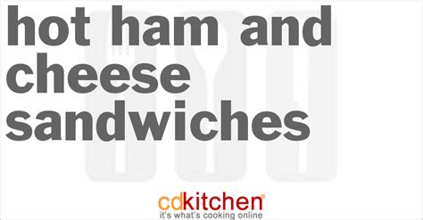 hot ham and cheese sandwiches recipe