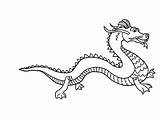 Dragon Chinese Coloring Draw Pages Color Print Netart Getdrawings Getcolorings sketch template