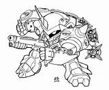 Sd Gundam Lineart Kampfer Version sketch template