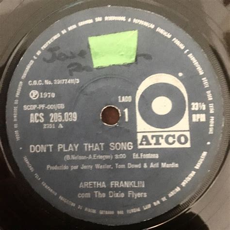 aretha franklin dont play  song  vinyl discogs