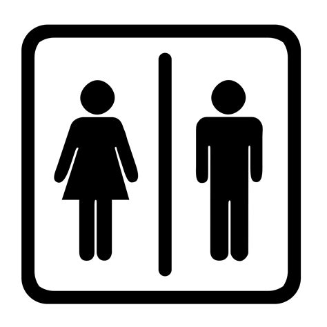 signage toilet symbols clipart