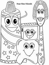 Coloring Pages Toddlers Dental Kids Dentist Hygiene Health Preschool Friends Color Choose Board Who Toddler Activities sketch template