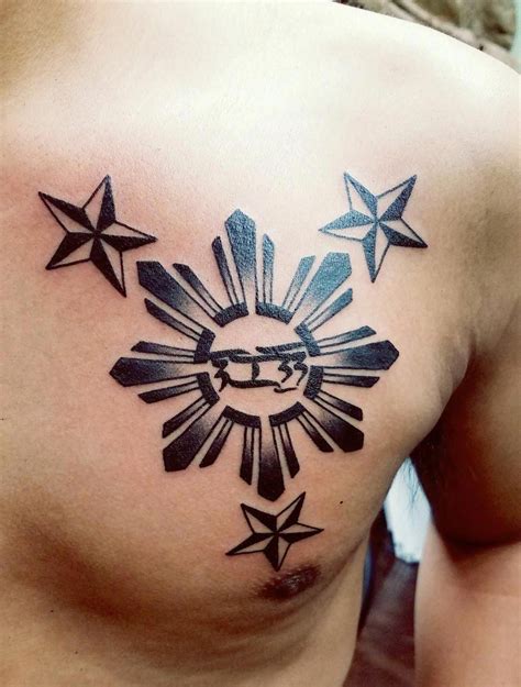 5 Filipino Stars And Sun Tattoo 2022 Tattoo Bantuanbpjs