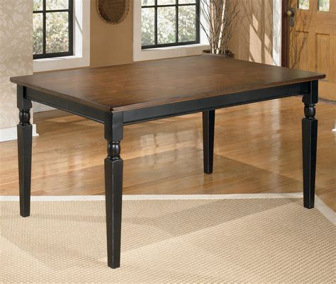 signature design  ashley owingsville   rectangular dining room