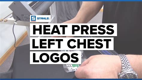 heat press  left chest logo youtube