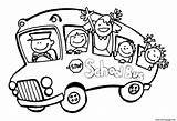 Bus School Coloring Printable Pages Print Color sketch template