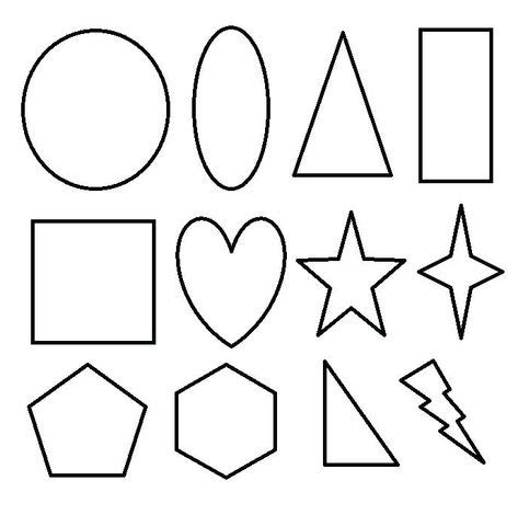 coloring pages shapes  shape coloring pages geometric